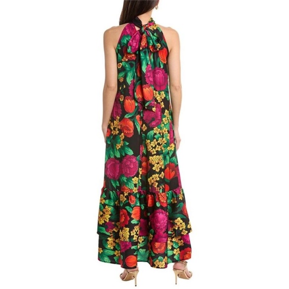 Flora Bea NYC floral maxi cocktail Dress - Picture 2 of 16